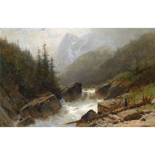 GUSTAVE EUG�NE CASTAN : 'Environs de Rosenlaui' (DOBIASCHOFSKY AUKTIONEN AG)
