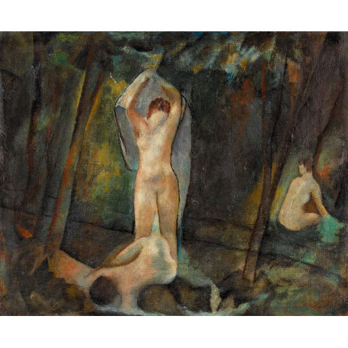 RODOLPHE TH�OPHILE BOSSHARD : Baigneuses dans la for�t (DOBIASCHOFSKY AUKTIONEN AG)