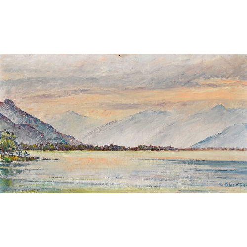 LOUIS D�RR : Thunersee im Dunst (DOBIASCHOFSKY AUKTIONEN AG)