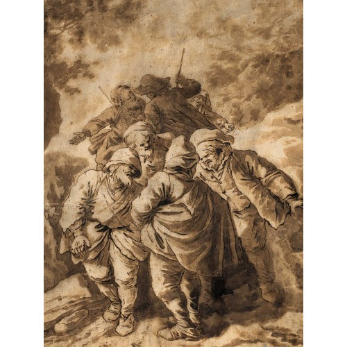 CORNELIS DUSART : Figurengruppe mit Bauern (DOBIASCHOFSKY AUKTIONEN AG)