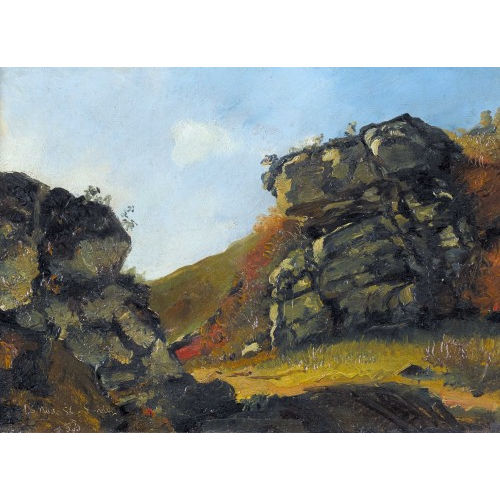 FRANK BUCHSER : Landschaft bei Sawley in Derbyshire (DOBIASCHOFSKY AUKTIONEN AG)