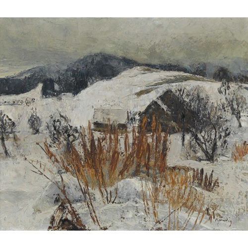 REINHOLD K�NDIG : Winterlandschaft mit Geh�ft (DOBIASCHOFSKY AUKTIONEN AG)