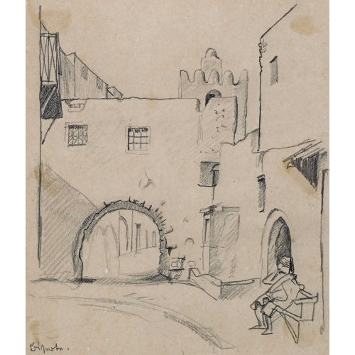 NIKLAUS STOECKLIN : Strassenszene (DOBIASCHOFSKY AUKTIONEN AG)