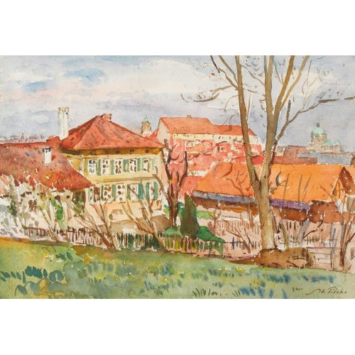 ADOLF TI�CHE : Blick auf Bern mit Bundeshaus (DOBIASCHOFSKY AUKTIONEN AG)