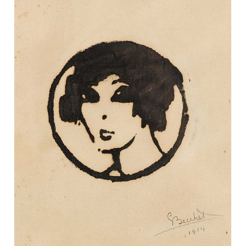GUSTAVE BUCHET : Le visage (DOBIASCHOFSKY AUKTIONEN AG)