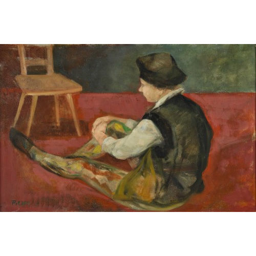 PIERRE STAMPFLI : Sitzender Harlekin (DOBIASCHOFSKY AUKTIONEN AG)