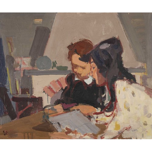 EUGEN FR�H : 'Interieur gris' (DOBIASCHOFSKY AUKTIONEN AG)
