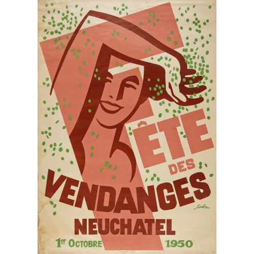 �RIC DE COULON : 'Vendanges Neuch�tel 1950' (DOBIASCHOFSKY AUKTIONEN AG)