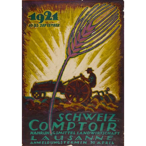 PERCIVAL PERNET : 'Schweiz. Comptoir Lausanne 1921' (DOBIASCHOFSKY AUKTIONEN AG)