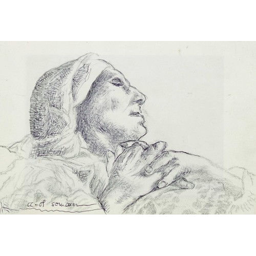 CHARLES-CLOS OLSOMMER : Sinnende Frau (DOBIASCHOFSKY AUKTIONEN AG)