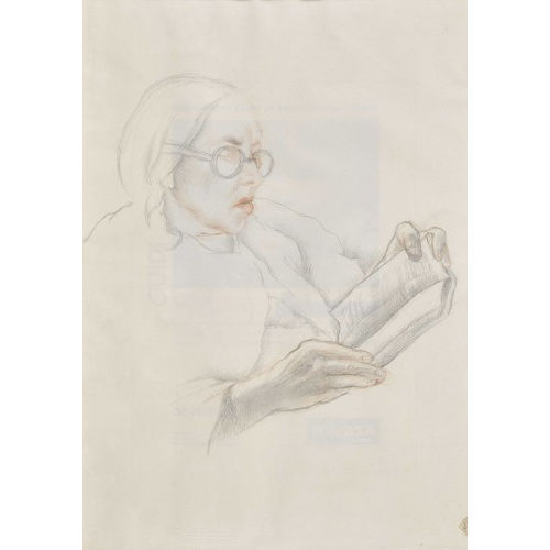CHARLES-CLOS OLSOMMER : Femme lisante (DOBIASCHOFSKY AUKTIONEN AG)