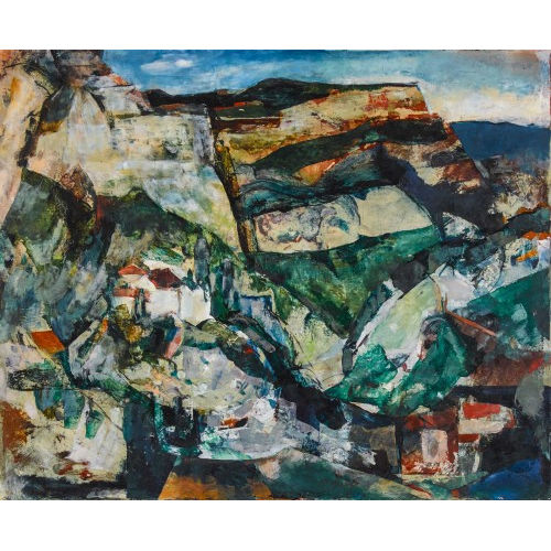ROGER CONSTANT JEANNERET : Felsen am Doubs (DOBIASCHOFSKY AUKTIONEN AG)