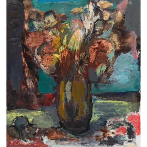 ROGER CONSTANT JEANNERET : Nature morte aux fleurs (DOBIASCHOFSKY AUKTIONEN AG)