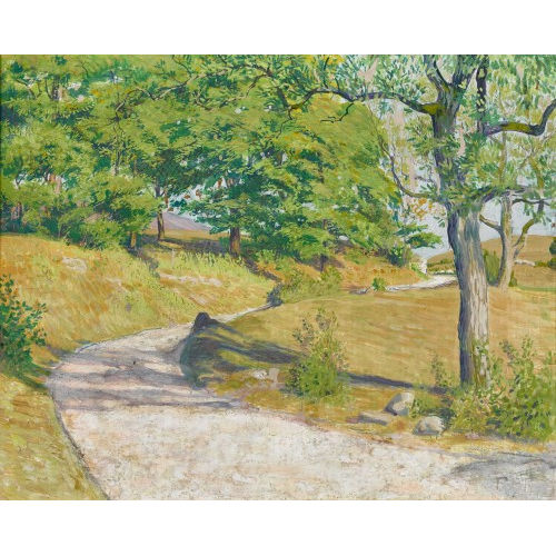 PAUL TH�OPHILE ROBERT : Fr�hlingshafte Wegpartie (DOBIASCHOFSKY AUKTIONEN AG)