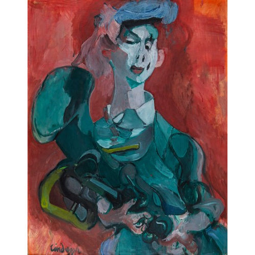 ALBERT) LINDI (EIGTL. LINDEGGER : Musikerportr�t mit Tuba (DOBIASCHOFSKY AUKTIONEN AG)
