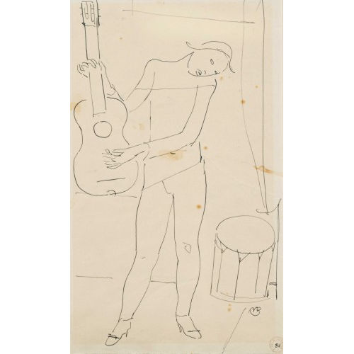 MAURICE BARRAUD : Le musicien (DOBIASCHOFSKY AUKTIONEN AG)