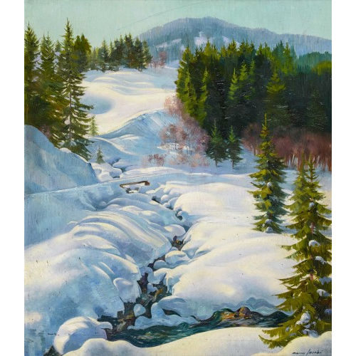 MARCUS JACOBI : Sonnige Winterlandschaft (DOBIASCHOFSKY AUKTIONEN AG)