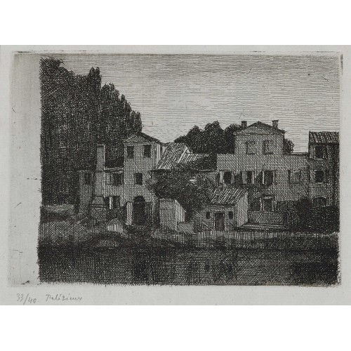 G�RARD DE PAL�ZIEUX : 'Maisons � Dolo (Venise)' (DOBIASCHOFSKY AUKTIONEN AG)