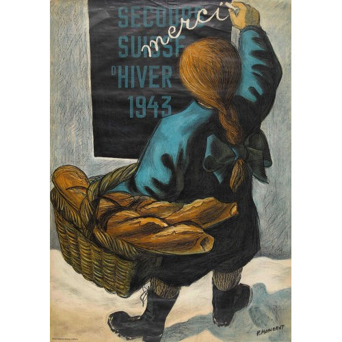 PIERRE MONNERAT : 'Merci, Secours Suisse d′Hiver 1943' (DOBIASCHOFSKY AUKTIONEN AG)