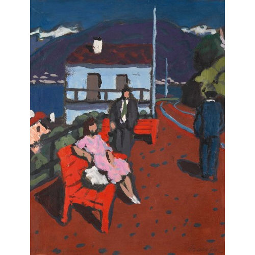 FRED STAUFFER : Am Bahnsteig (DOBIASCHOFSKY AUKTIONEN AG)