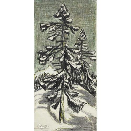 FRED STAUFFER : 'Tannen im Winter' (DOBIASCHOFSKY AUKTIONEN AG)