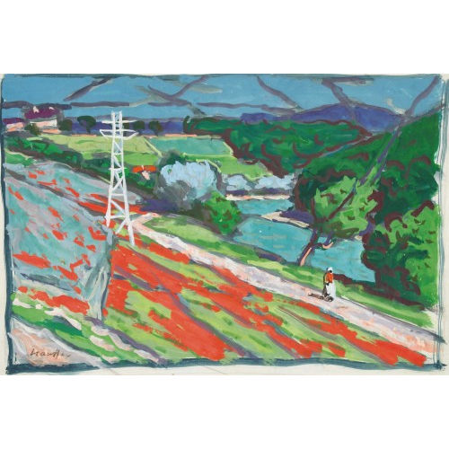 FRED STAUFFER : Sommerliche Landschaft (DOBIASCHOFSKY AUKTIONEN AG)