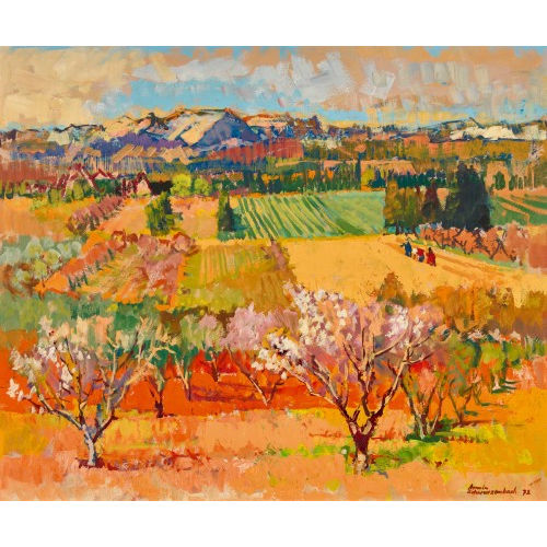 ARMIN SCHWARZENBACH : Fr�hsommerliche Feldlandschaft (DOBIASCHOFSKY AUKTIONEN AG)