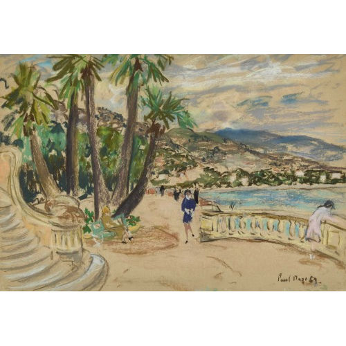 PAUL LUCIEN MAZE : Promenade au bord de l′eau (DOBIASCHOFSKY AUKTIONEN AG)