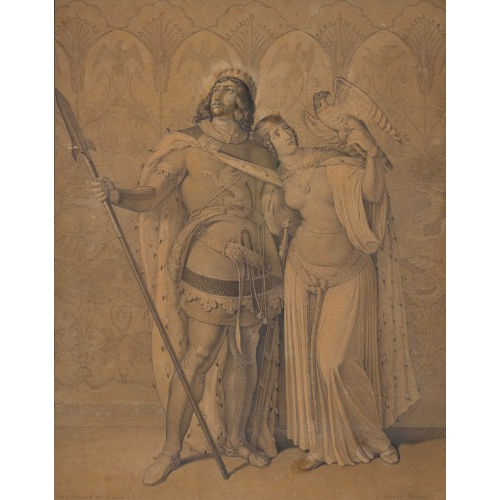 Samuel Amsler : Kaiser Barbarossa mit seiner Gemahlin Beatrix (DOBIASCHOFSKY AUKTIONEN AG)