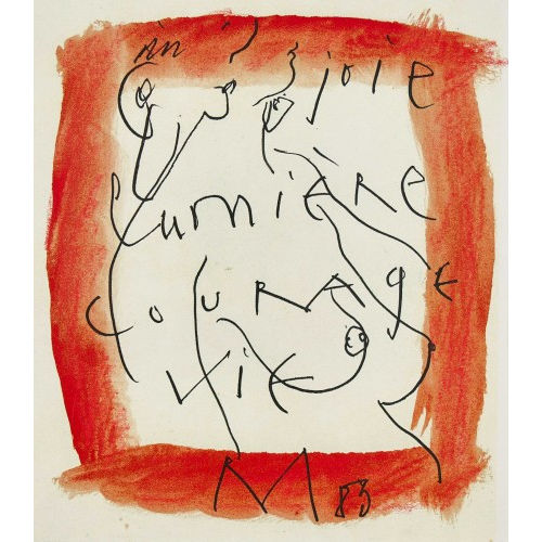 RUDOLF MUMPRECHT : 'joie lumi�re courage vie' (DOBIASCHOFSKY AUKTIONEN AG)