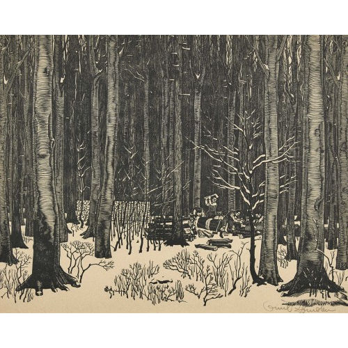 EMIL ZBINDEN : 'Wald im Winter' (DOBIASCHOFSKY AUKTIONEN AG)