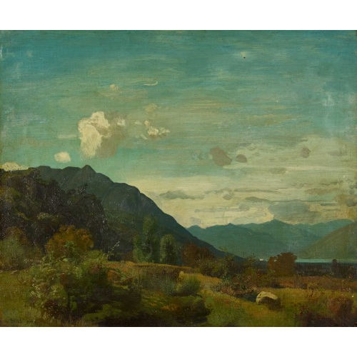 ADOLF (EIGTL. JOHANN ADOLF) ST�BLI : Berglandschaft mit einem See (DOBIASCHOFSKY AUKTIONEN AG)