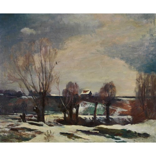 �MILE BRESSLER : Winterlandschaft (DOBIASCHOFSKY AUKTIONEN AG)