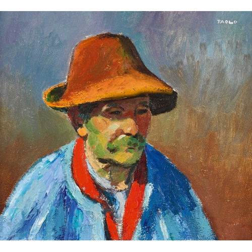 PAUL JAKOB) PAOLO (EIGTL. M�LLER : Portr�t eines asiatischen Bauern (DOBIASCHOFSKY AUKTIONEN AG)