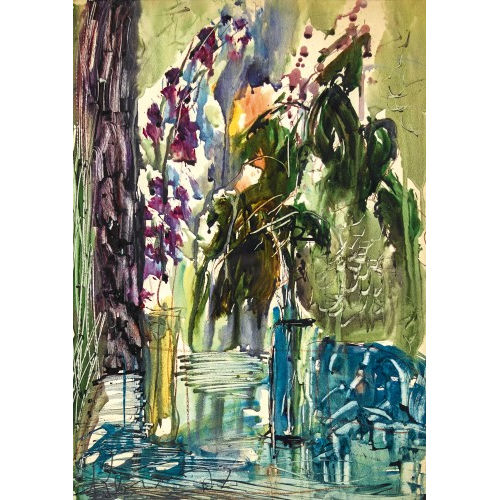 ANATOLY TIMOFEEVIC ZVEREV : Stillleben mit Vasen und Blumen (DOBIASCHOFSKY AUKTIONEN AG)