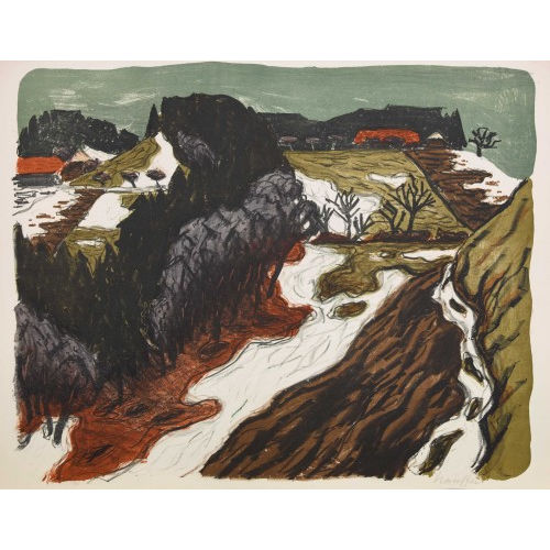 FRED STAUFFER : Schneeschmelze (DOBIASCHOFSKY AUKTIONEN AG)