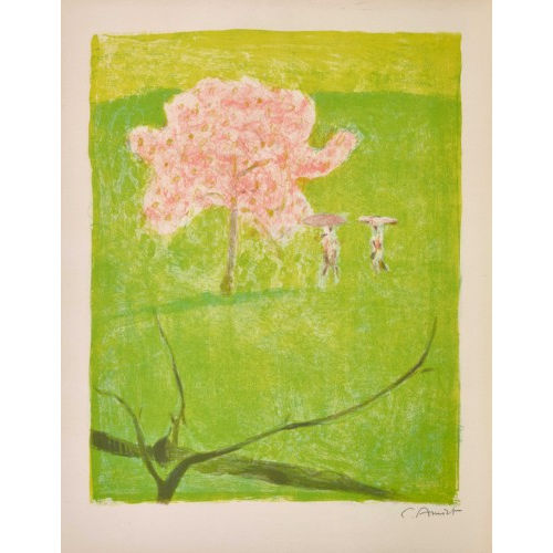 CUNO AMIET : 'Bl�hender Apfelbaum auf gr�ner Wiese' (DOBIASCHOFSKY AUKTIONEN AG)