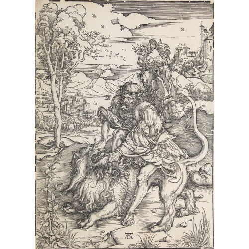 ALBRECHT D�RER : 'Samson t�tet den L�wen' (DOBIASCHOFSKY AUKTIONEN AG)