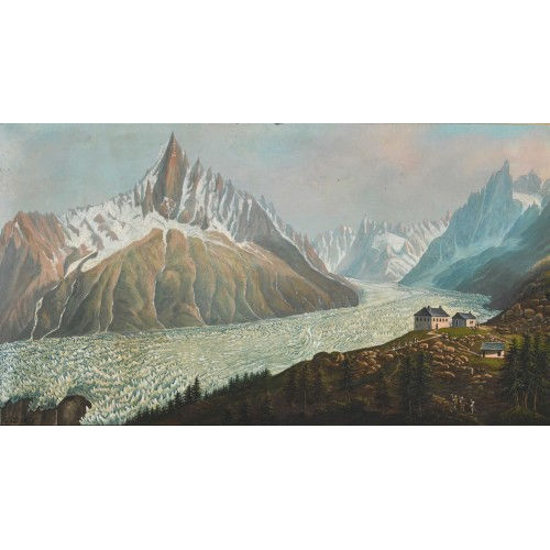 JEAN DU BOIS : La Mer de Glace vue du Montanvert (DOBIASCHOFSKY AUKTIONEN AG)