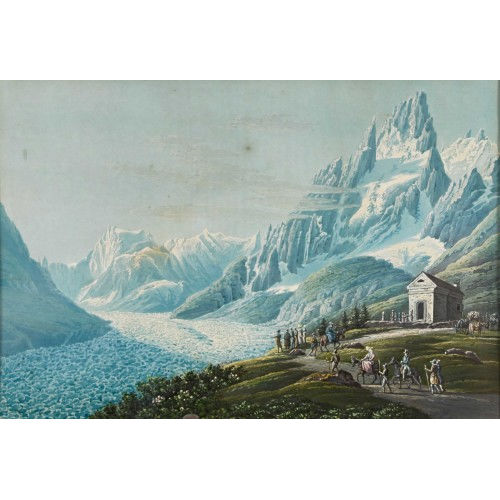 JEAN DU BOIS : Vue de la Mer de Glace et du Montanvert (DOBIASCHOFSKY AUKTIONEN AG)