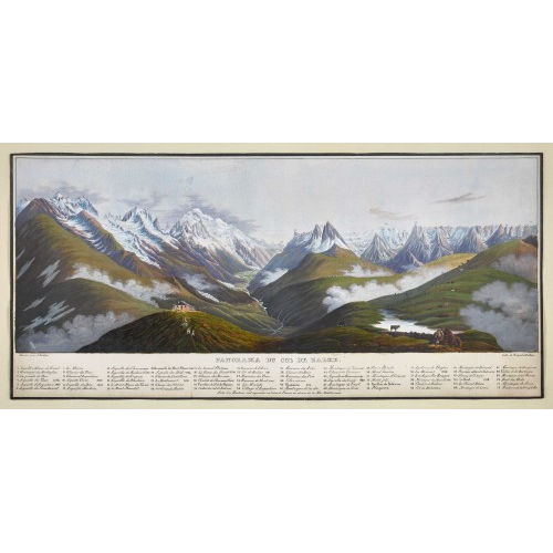 JEAN DU BOIS : 'Panorama du Col de Balme' (DOBIASCHOFSKY AUKTIONEN AG)