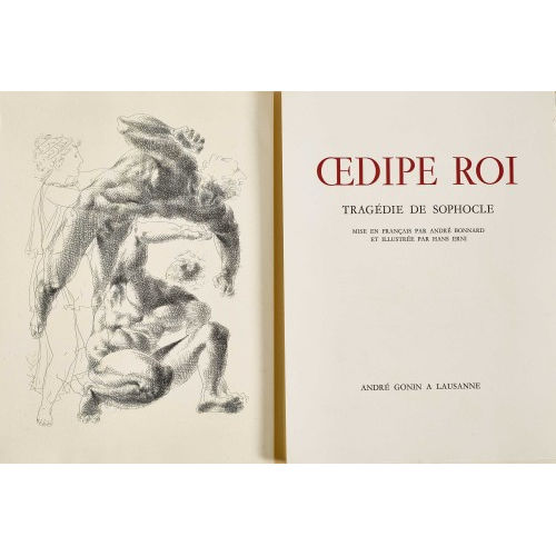 HANS ERNI : 'Oedipe Roi. Trag�die de Sophocle' (DOBIASCHOFSKY AUKTIONEN AG)