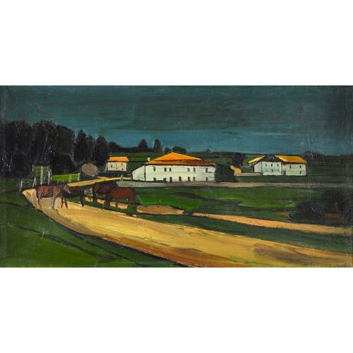 ALBERT SCHNYDER : 'Paysage sous le Bmont' (DOBIASCHOFSKY AUKTIONEN AG)