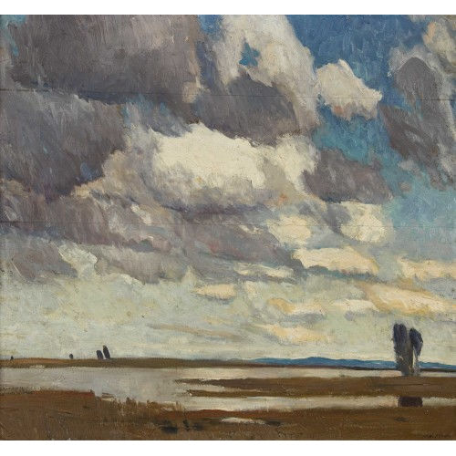 ADOLF KRON : 'In der Rheinebene im Elsass' (DOBIASCHOFSKY AUKTIONEN AG)