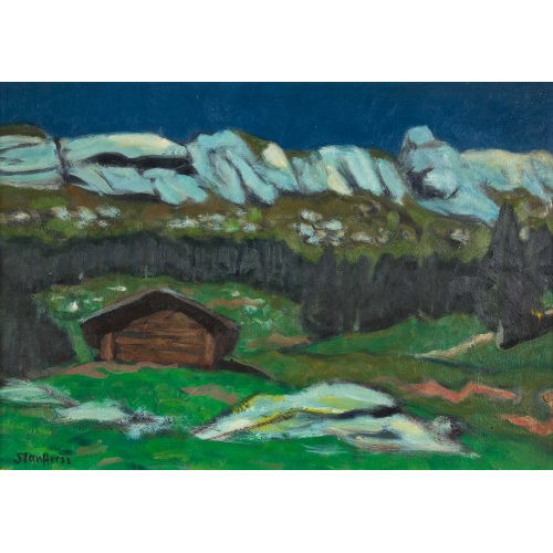 FRED STAUFFER : Abendliche Berglandschaft (DOBIASCHOFSKY AUKTIONEN AG)