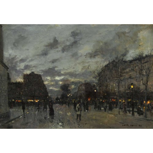 LUIGI LOIR : Pariser Boulevard in der Abendd�mmerung (DOBIASCHOFSKY AUKTIONEN AG)