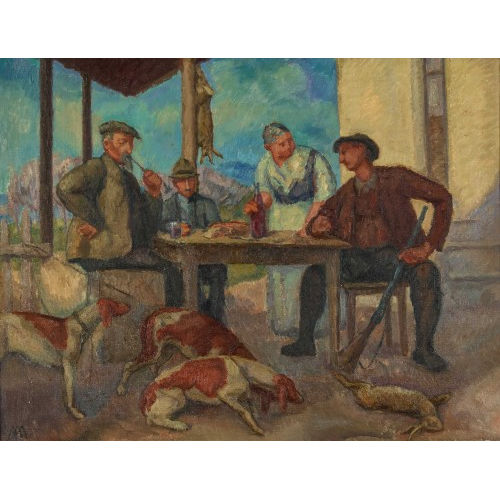 ALBERT MURET : Die Jagdgesellschaft (DOBIASCHOFSKY AUKTIONEN AG)