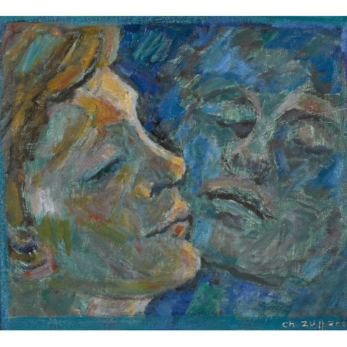CHRISTIANE ZUFFEREY : Frauenkopf mit Spiegelbild (DOBIASCHOFSKY AUKTIONEN AG)