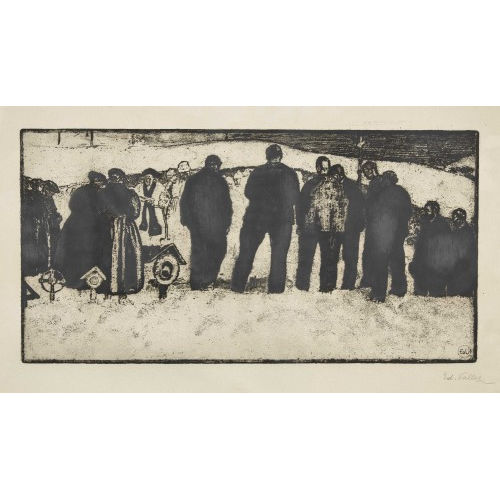 �DOUARD VALLET : 'Enterrement � la montagne' (DOBIASCHOFSKY AUKTIONEN AG)