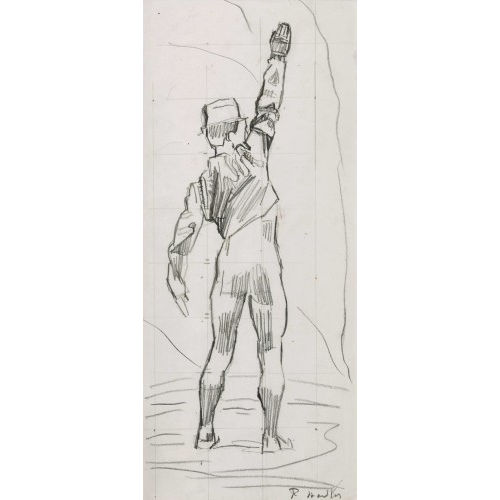 FERDINAND HODLER : Figurenstudie zu 'Einm�tigkeit' (DOBIASCHOFSKY AUKTIONEN AG)